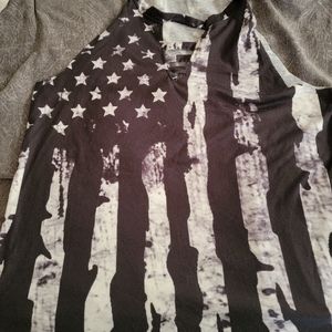 B&W flag halter tank